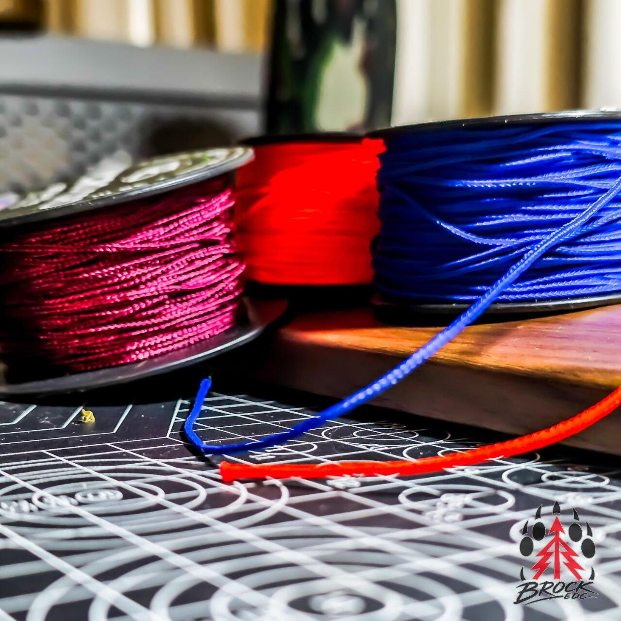 High quality Micro-Cord: used for technical lanyards and providing a distincive stich to a standard band.