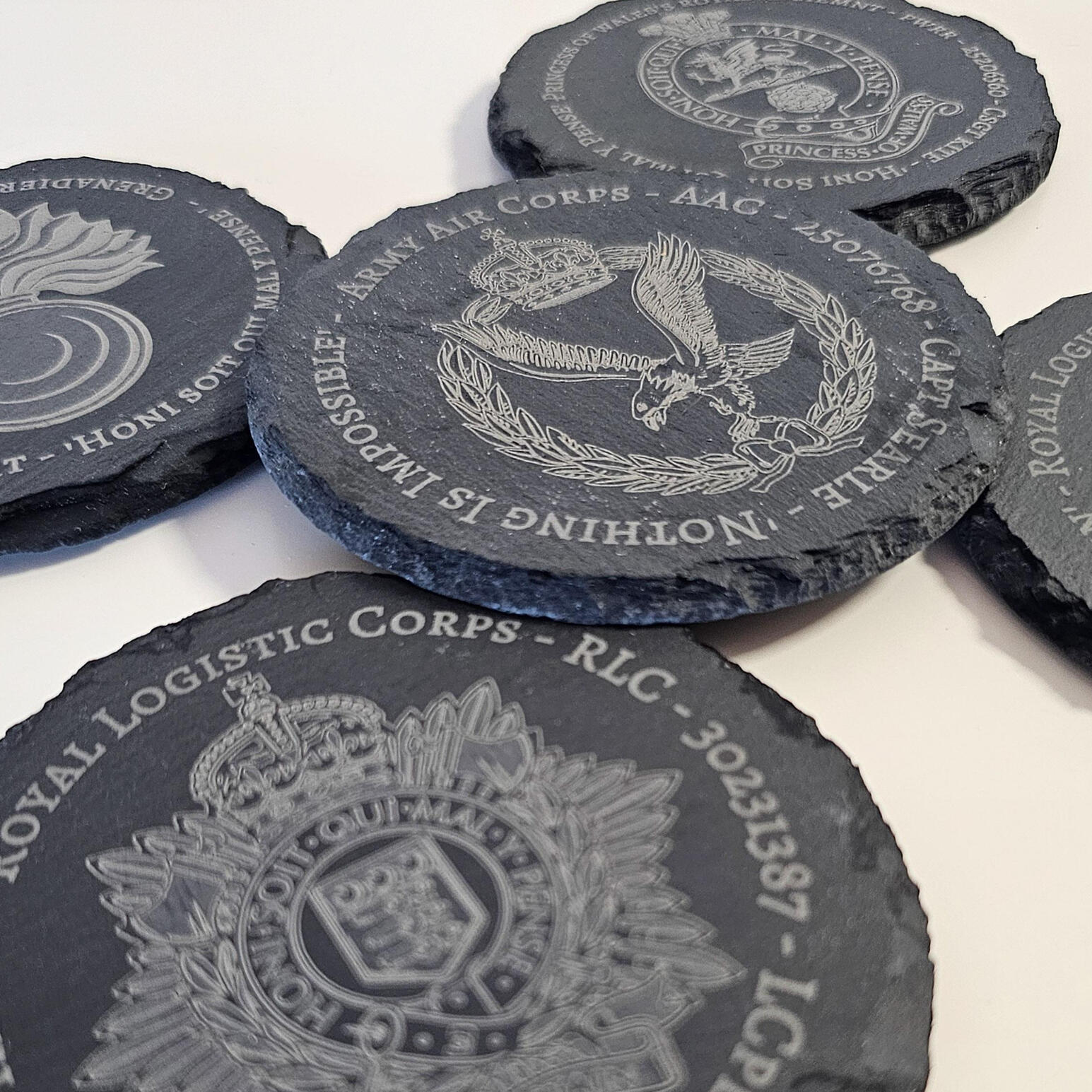 Unit emblem coasters - Starting from £9