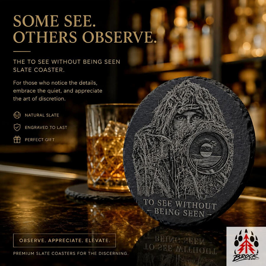 High-detail personalised coasters, laser engraved with crisp artwork and custom design options.